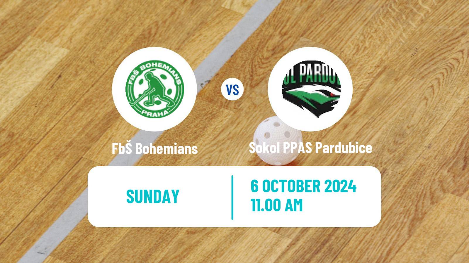 Floorball Czech Superliga Floorball FbŠ Bohemians - Sokol PPAS Pardubice