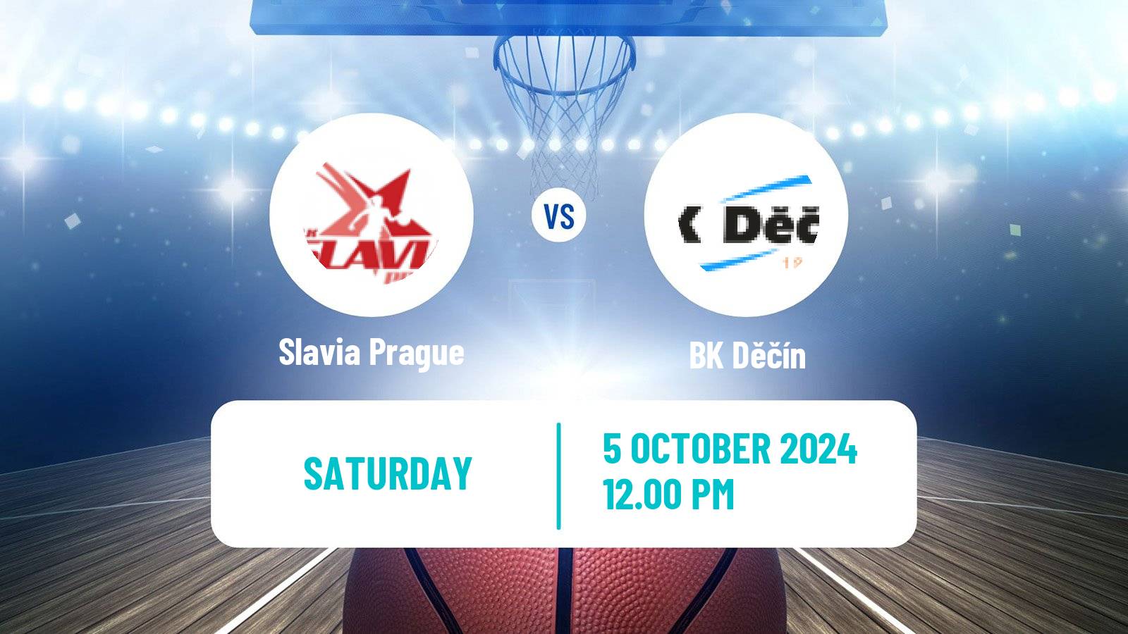 Basketball Czech NBL Slavia Prague - Děčín