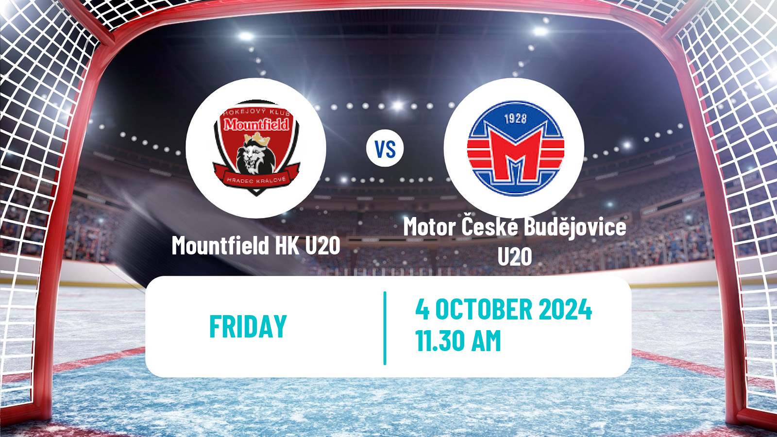 Hockey Czech ELJ Mountfield HK U20 - Motor České Budějovice U20