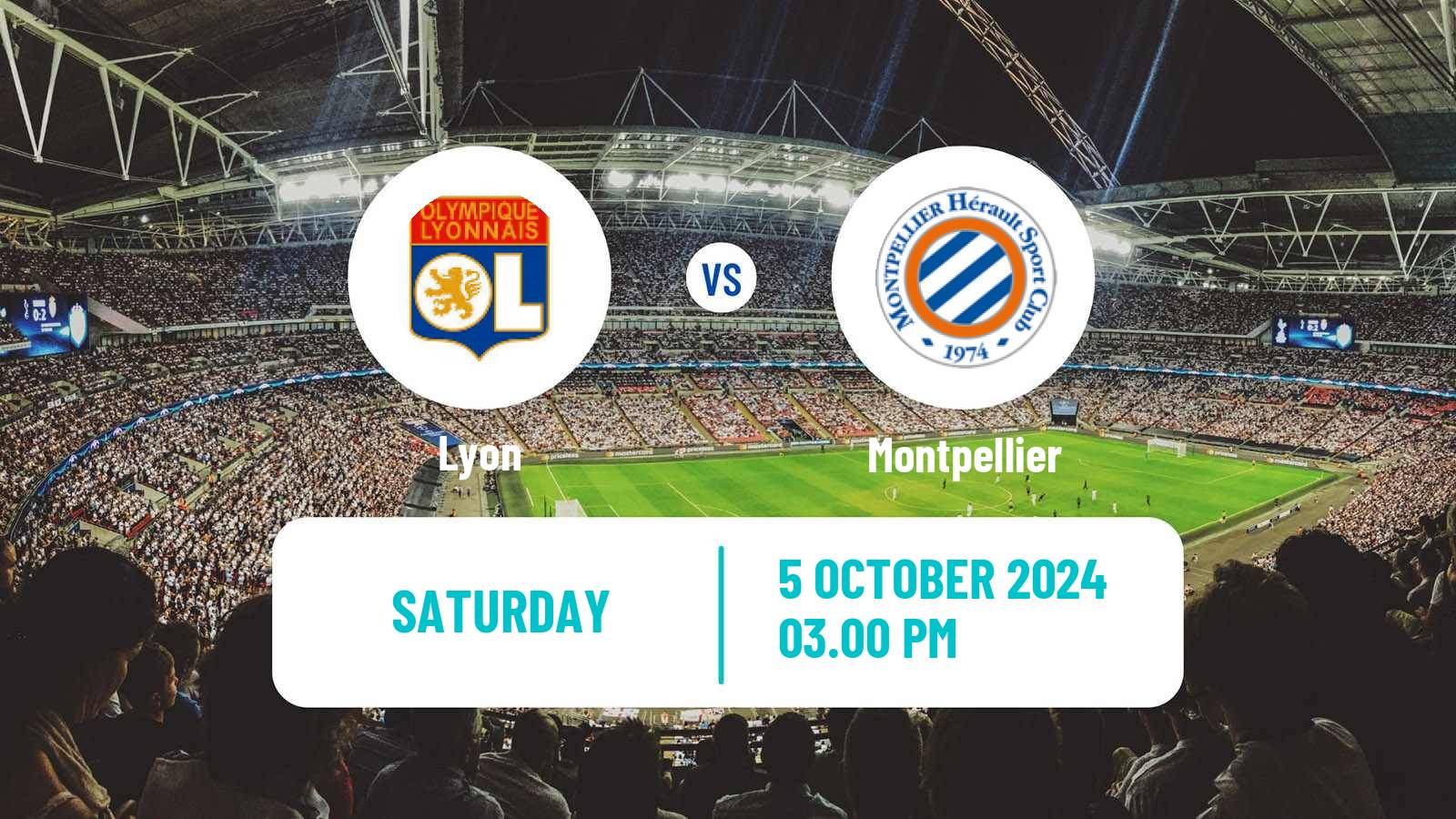 Soccer French Division 1 Women Lyon - Montpellier