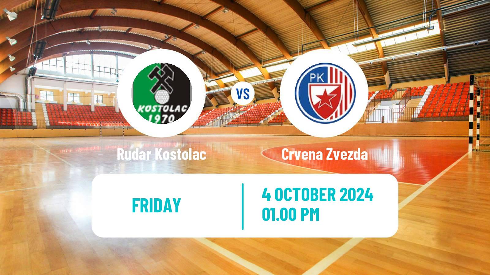 Handball Serbian Superliga Handball Rudar Kostolac - Crvena Zvezda