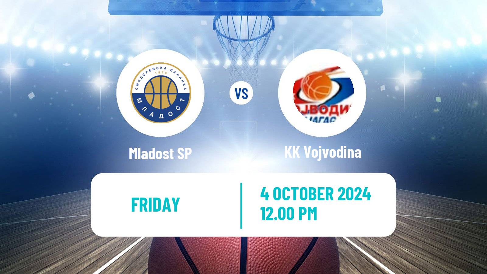 Basketball Serbian First League Basketball Mladost SP - Vojvodina