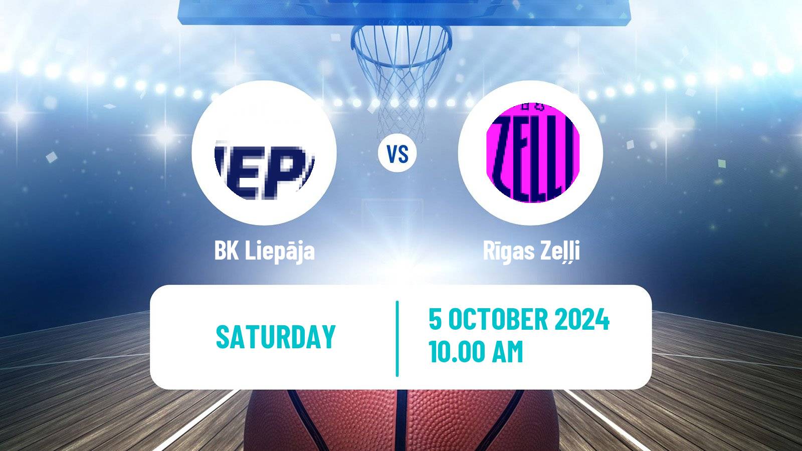 Basketball Estonian–Latvian Basketball League Liepāja - Rīgas Zeļļi