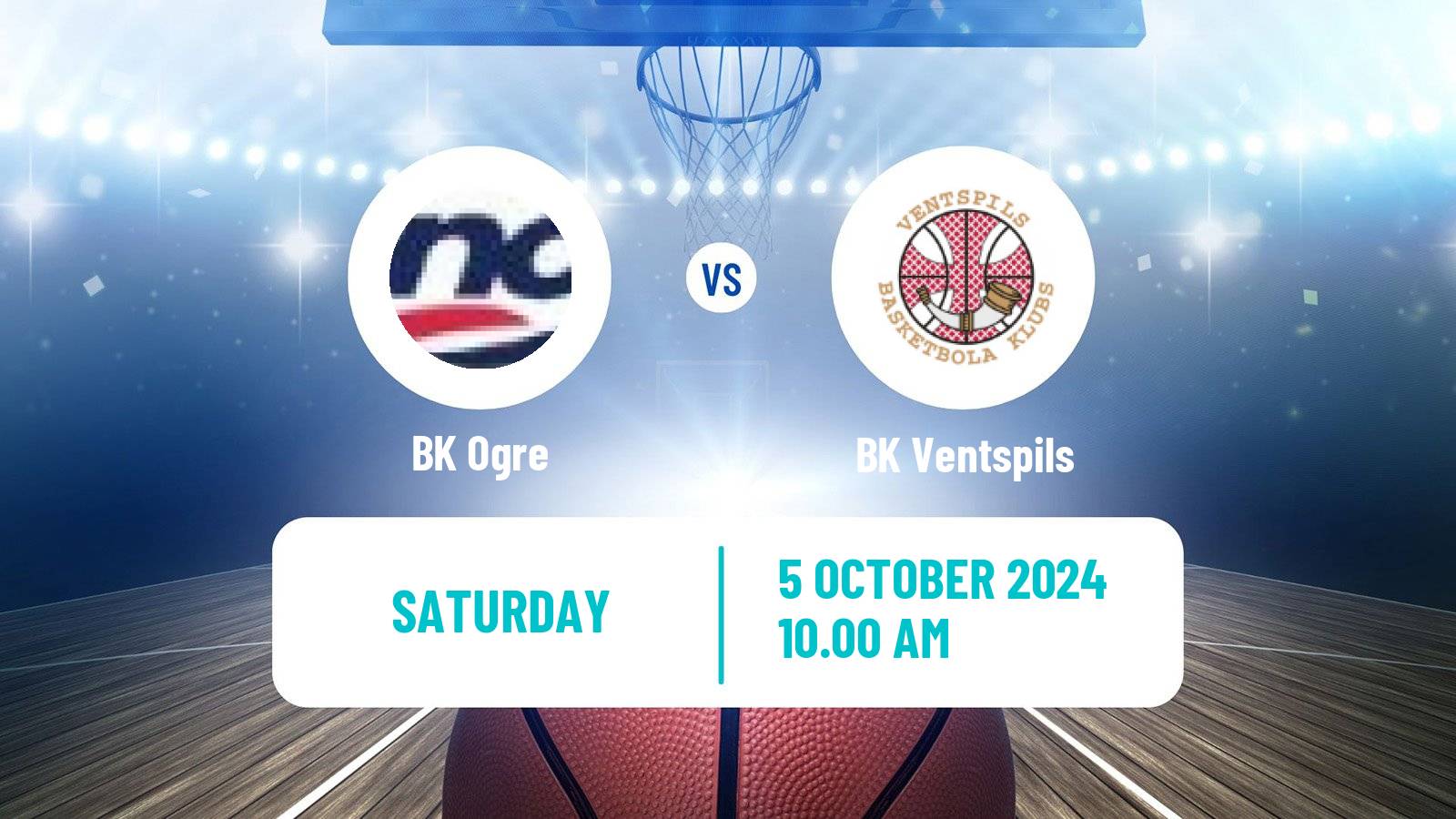 Basketball Estonian–Latvian Basketball League Ogre - BK Ventspils