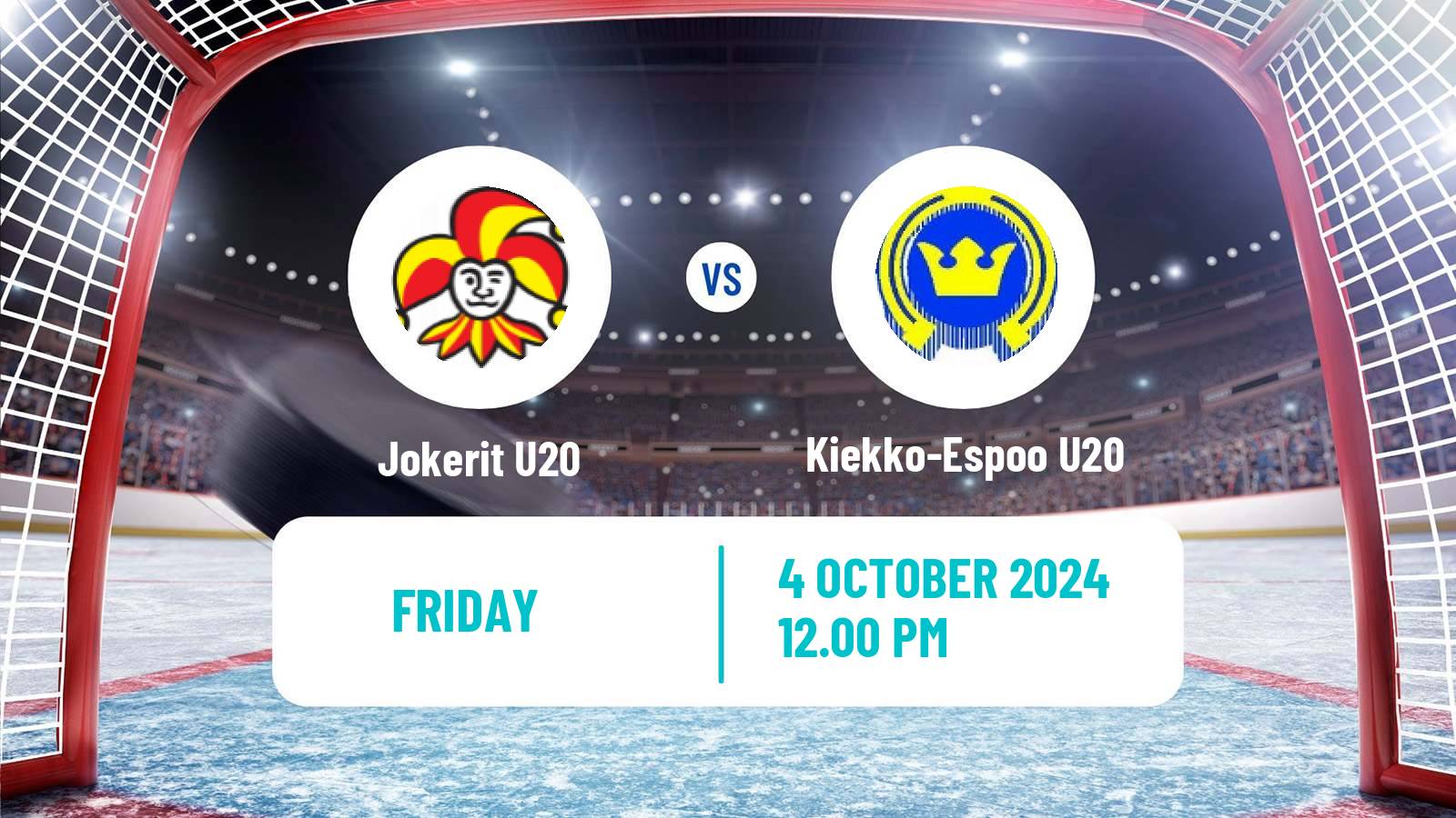 Hockey Finnish SM-sarja U20 Jokerit U20 - Kiekko-Espoo U20