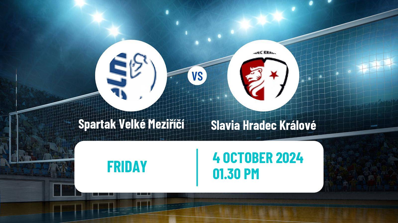 Volleyball Czech 1 Liga Volleyball Spartak Velké Meziříčí - Slavia Hradec Králové