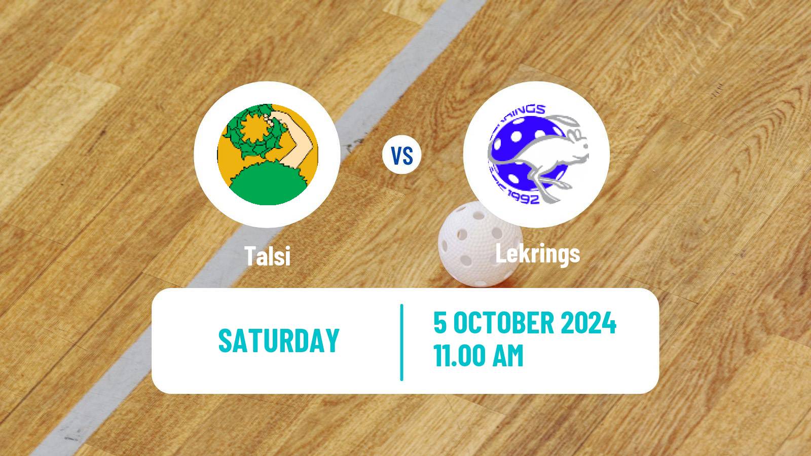 Floorball Latvian Elvi Liga Talsi - Lekrings