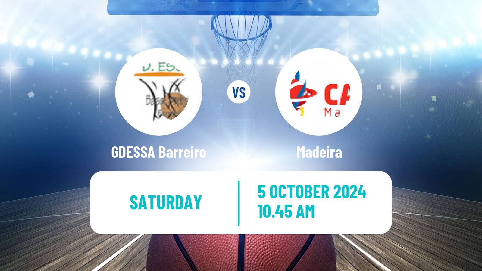 Basketball Portuguese LFB GDESSA Barreiro - Madeira