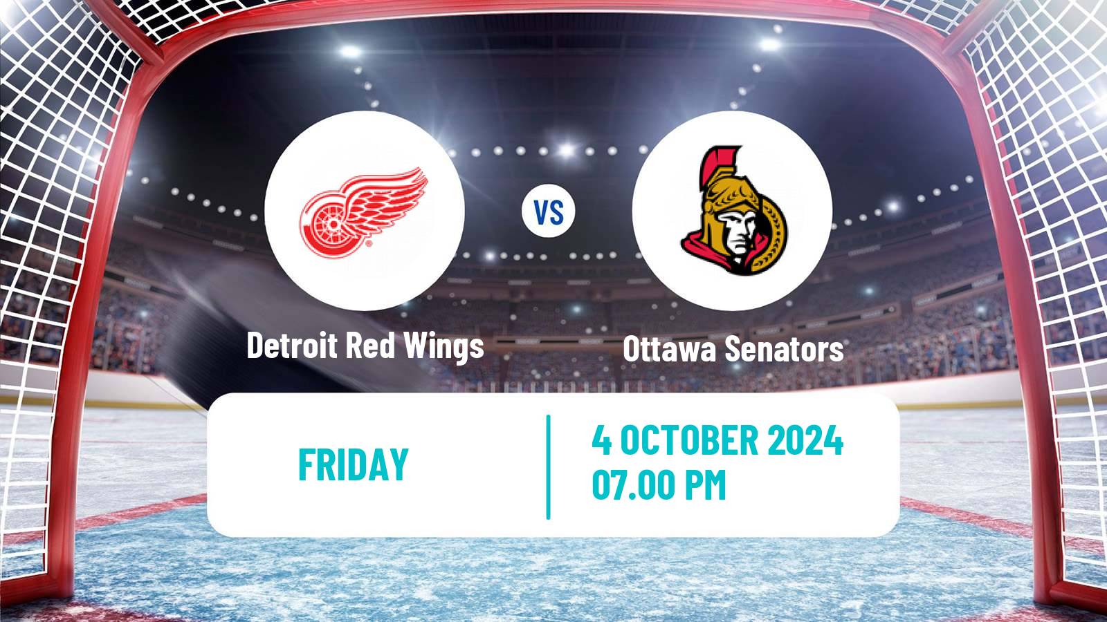 Hockey NHL Detroit Red Wings - Ottawa Senators