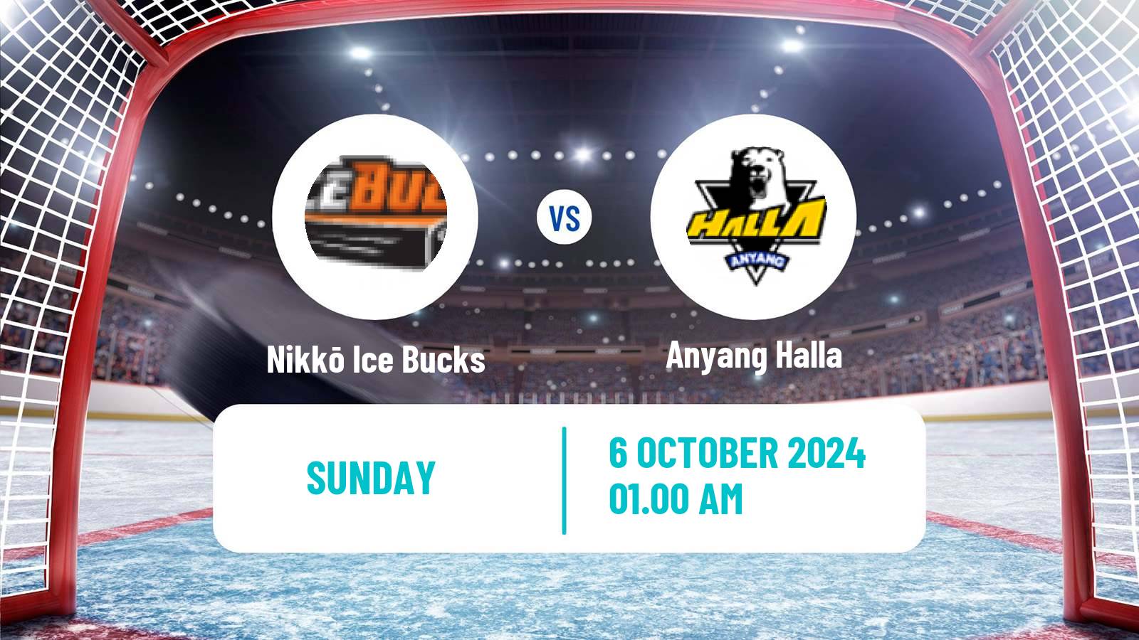 Hockey Asia League Ice Hockey Nikkō Ice Bucks - Anyang Halla