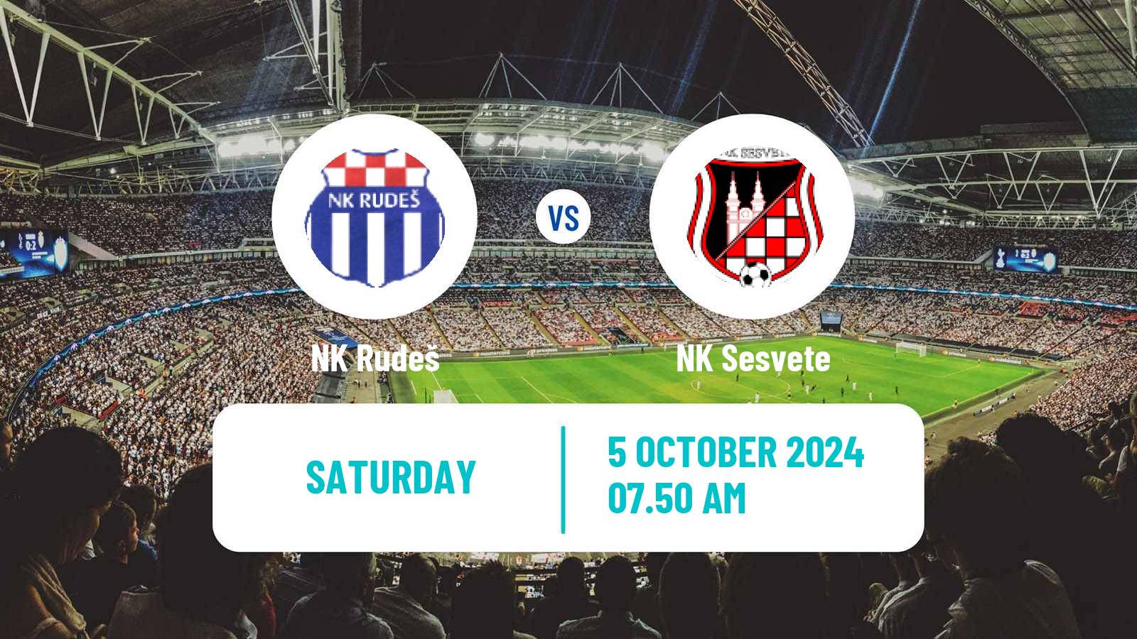 Soccer Croatian Prva NL Rudeš - Sesvete