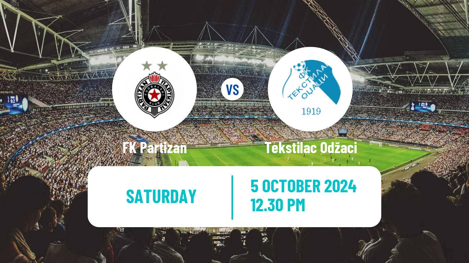 Soccer Serbian Superliga Partizan - Tekstilac Odžaci