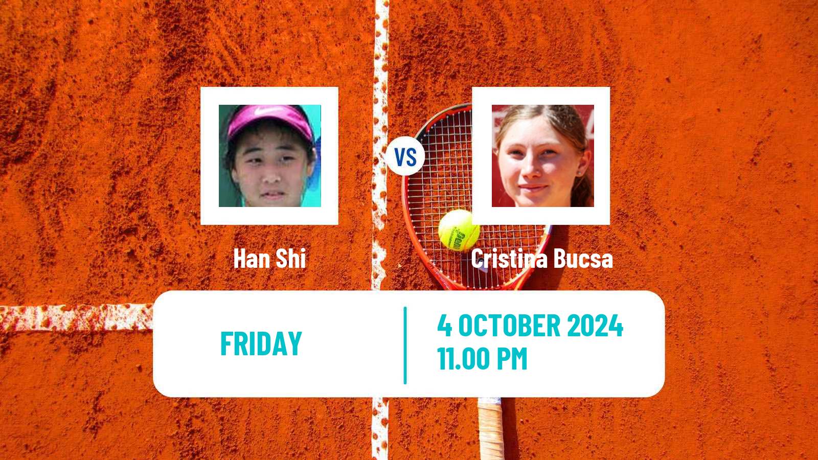 Tennis WTA Wuhan Han Shi - Cristina Bucsa