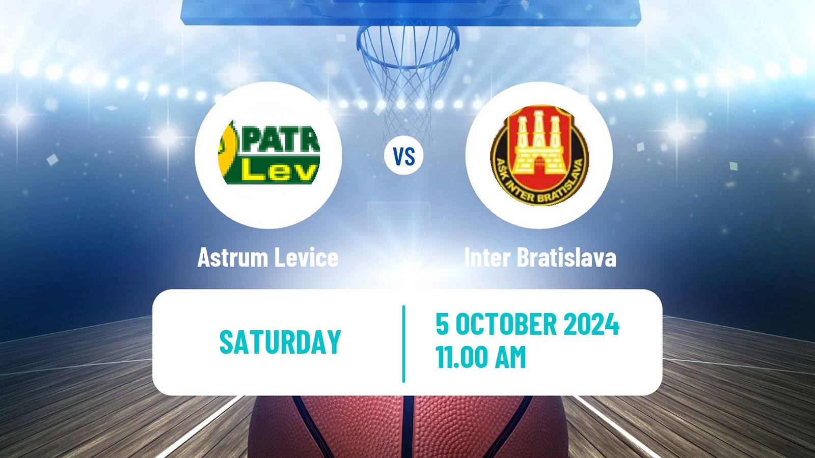 Basketball Slovak Extraliga Basketball Astrum Levice - Inter Bratislava