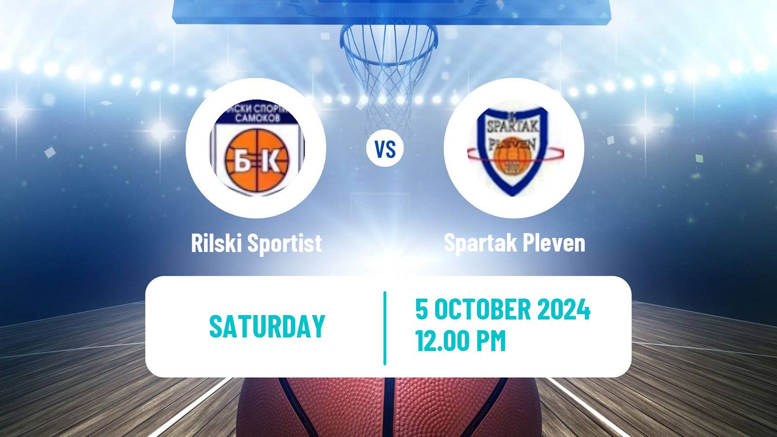 Basketball Bulgarian NBL Rilski Sportist - Spartak Pleven