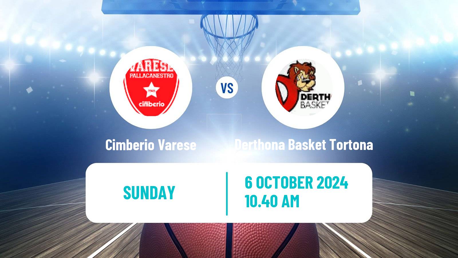 Basketball Italian Lega A Basketball Cimberio Varese - Derthona Basket Tortona