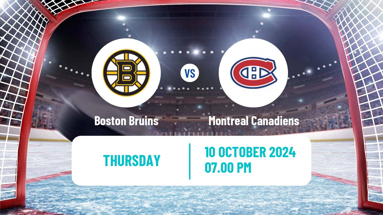 Hockey NHL Boston Bruins - Montreal Canadiens