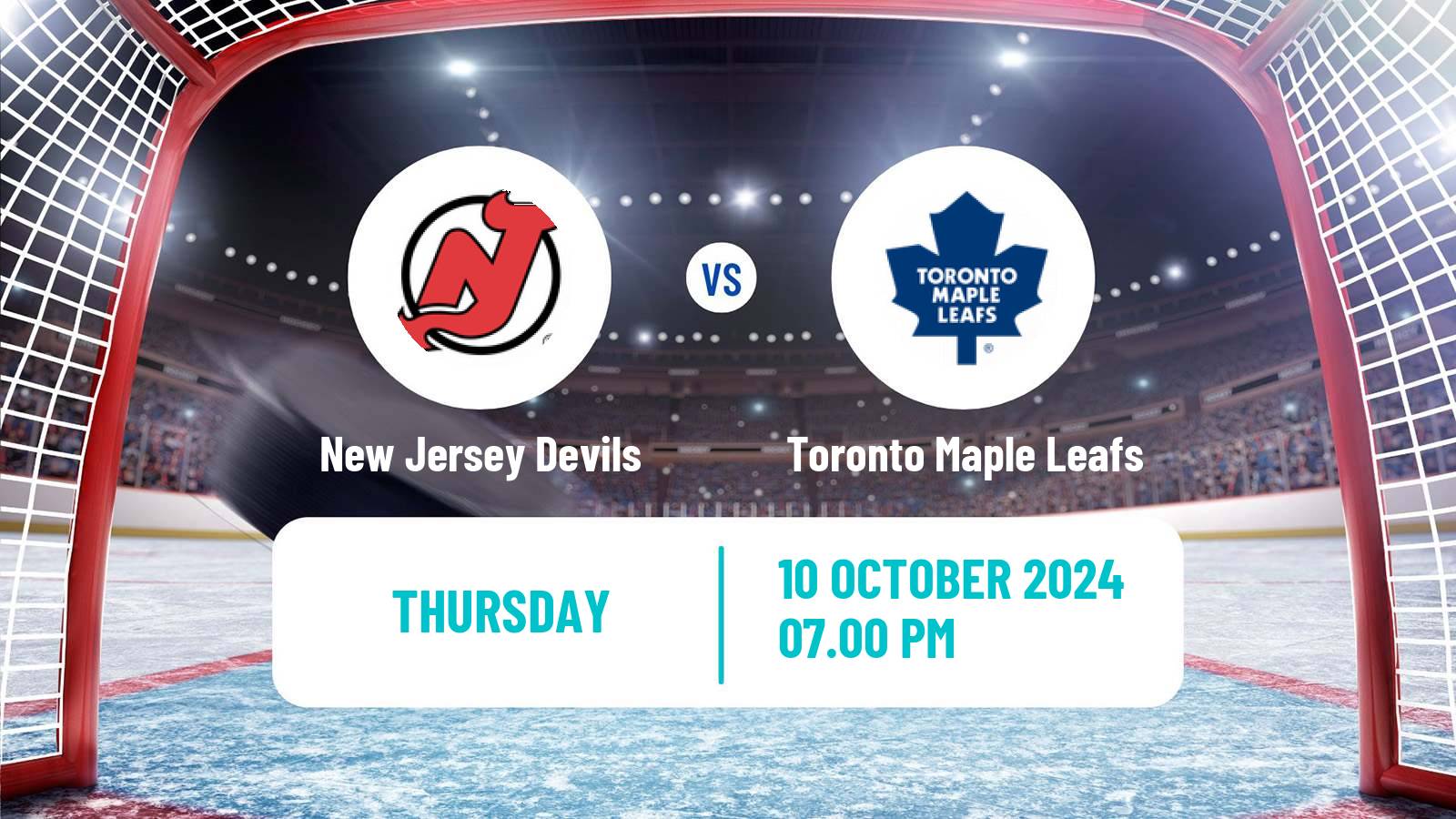 Hockey NHL New Jersey Devils - Toronto Maple Leafs