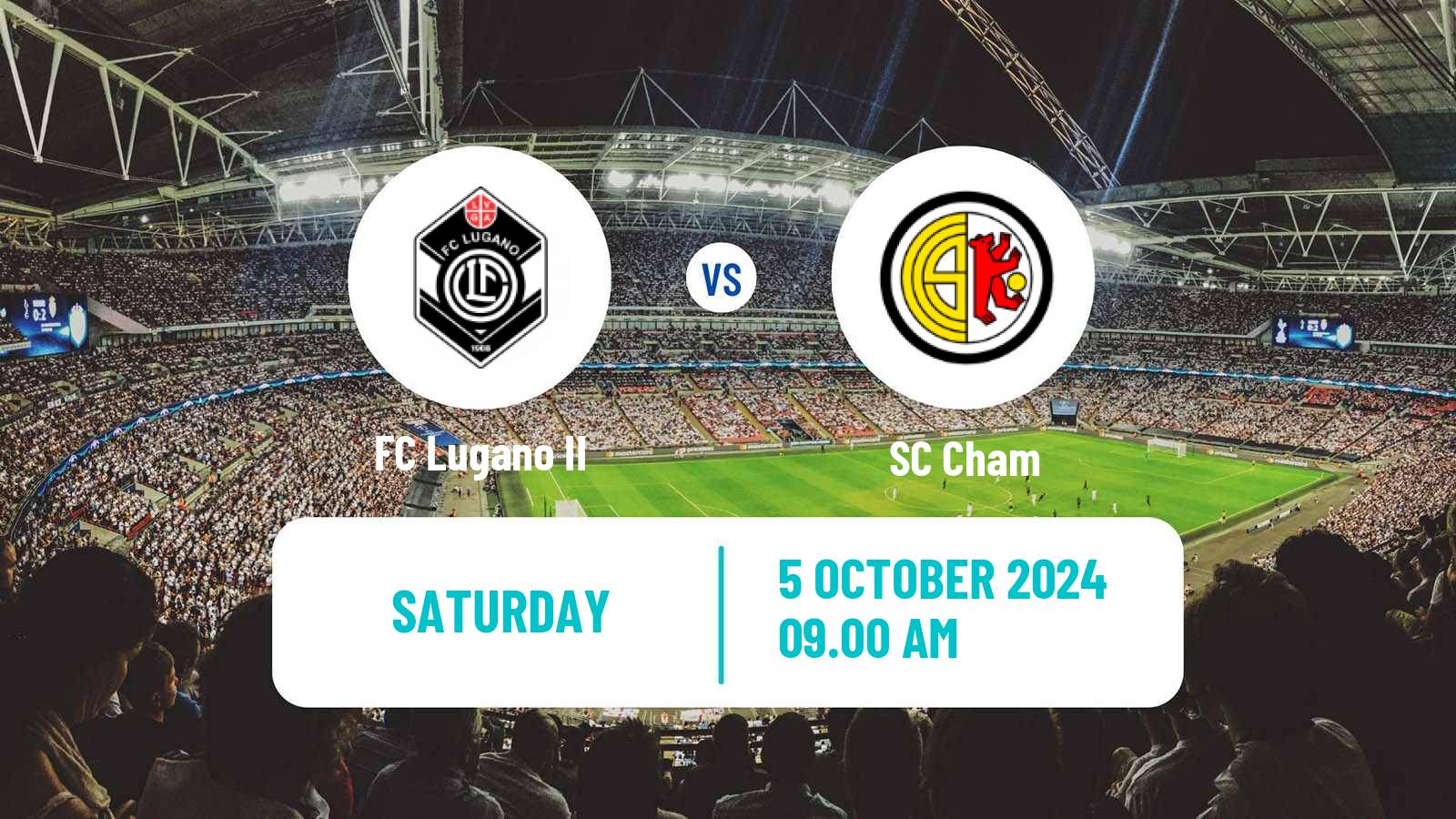 Soccer Swiss Promotion League Lugano II - Cham