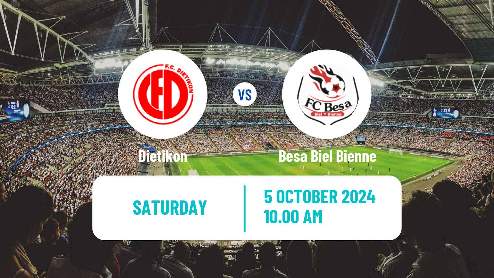 Soccer Swiss 1 Liga Classic Group 2 Dietikon - Besa Biel Bienne