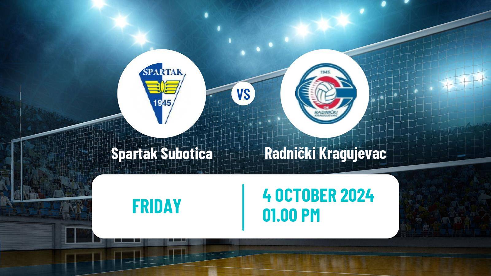 Volleyball Serbian Liga Volleyball Spartak Subotica - Radnički Kragujevac