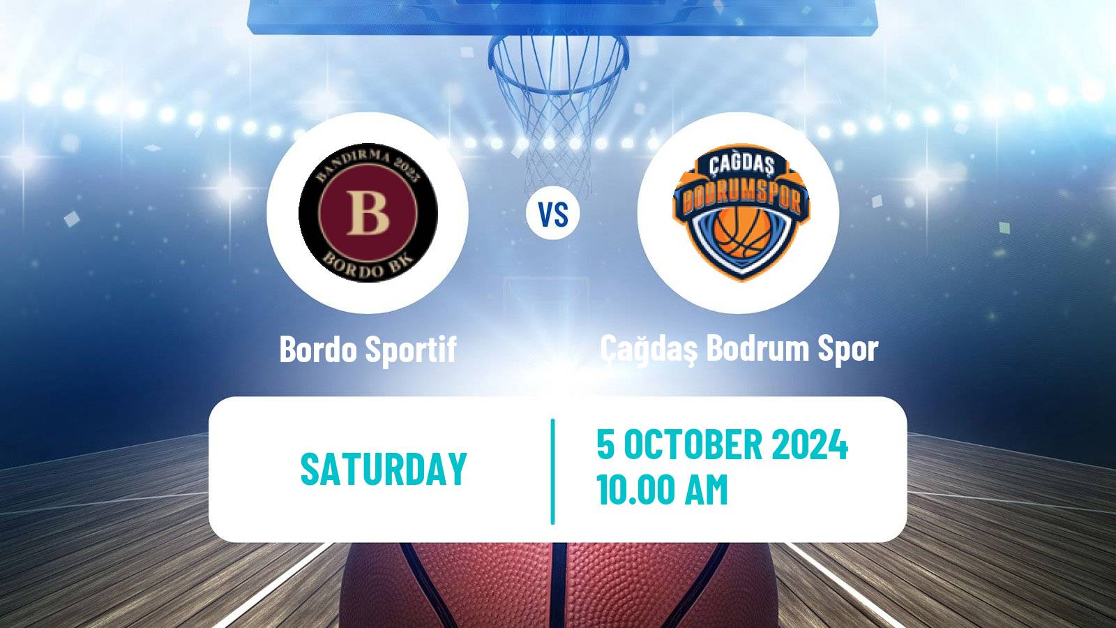 Basketball Turkish TBL Bordo Sportif - Çağdaş Bodrum Spor