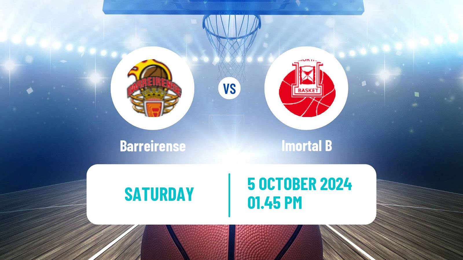 Basketball Portuguese Proliga Basketball Barreirense - Imortal B