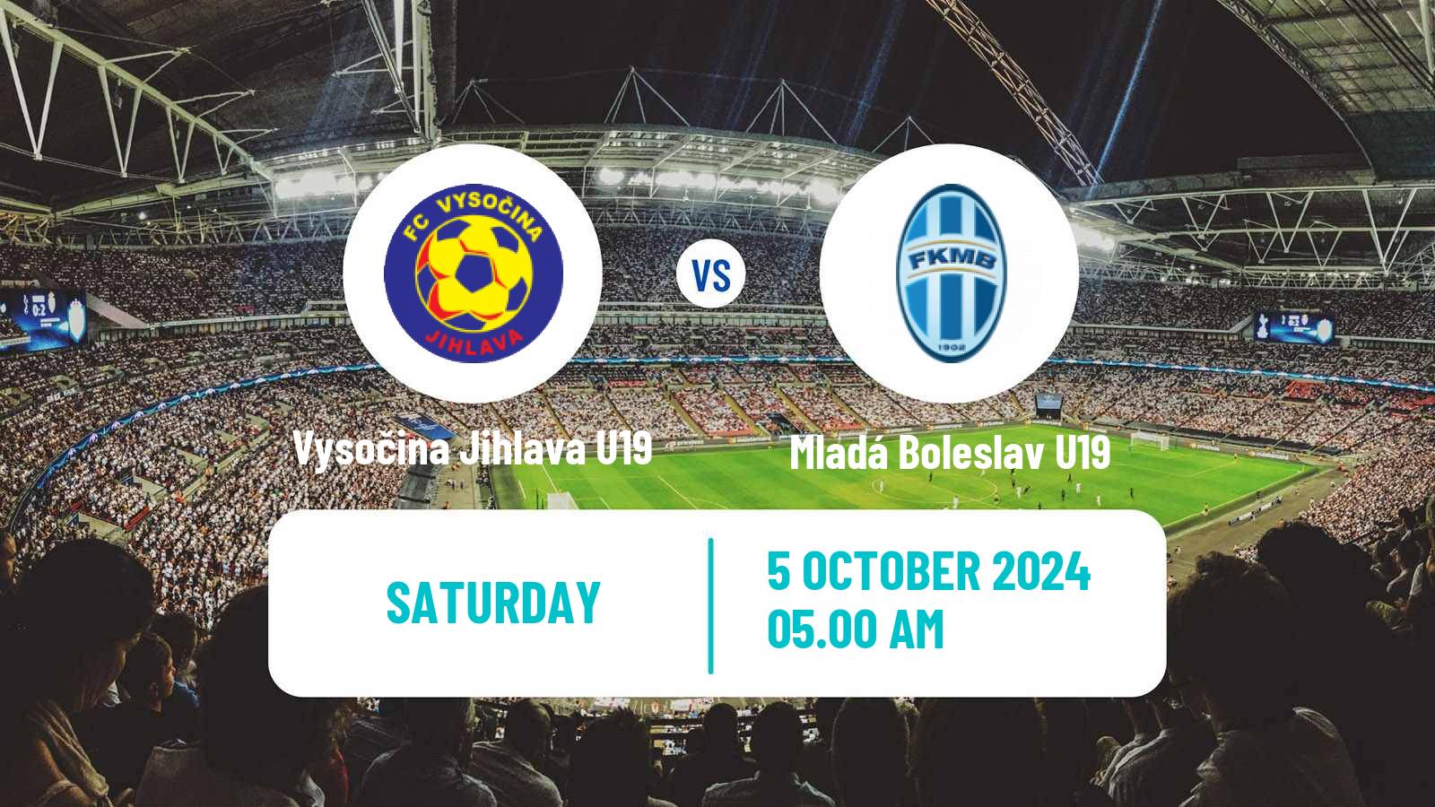 Soccer Czech U19 League Vysočina Jihlava U19 - Mladá Boleslav U19