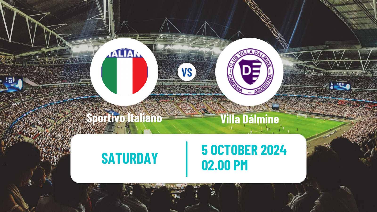 Soccer Argentinian Primera B Sportivo Italiano - Villa Dálmine