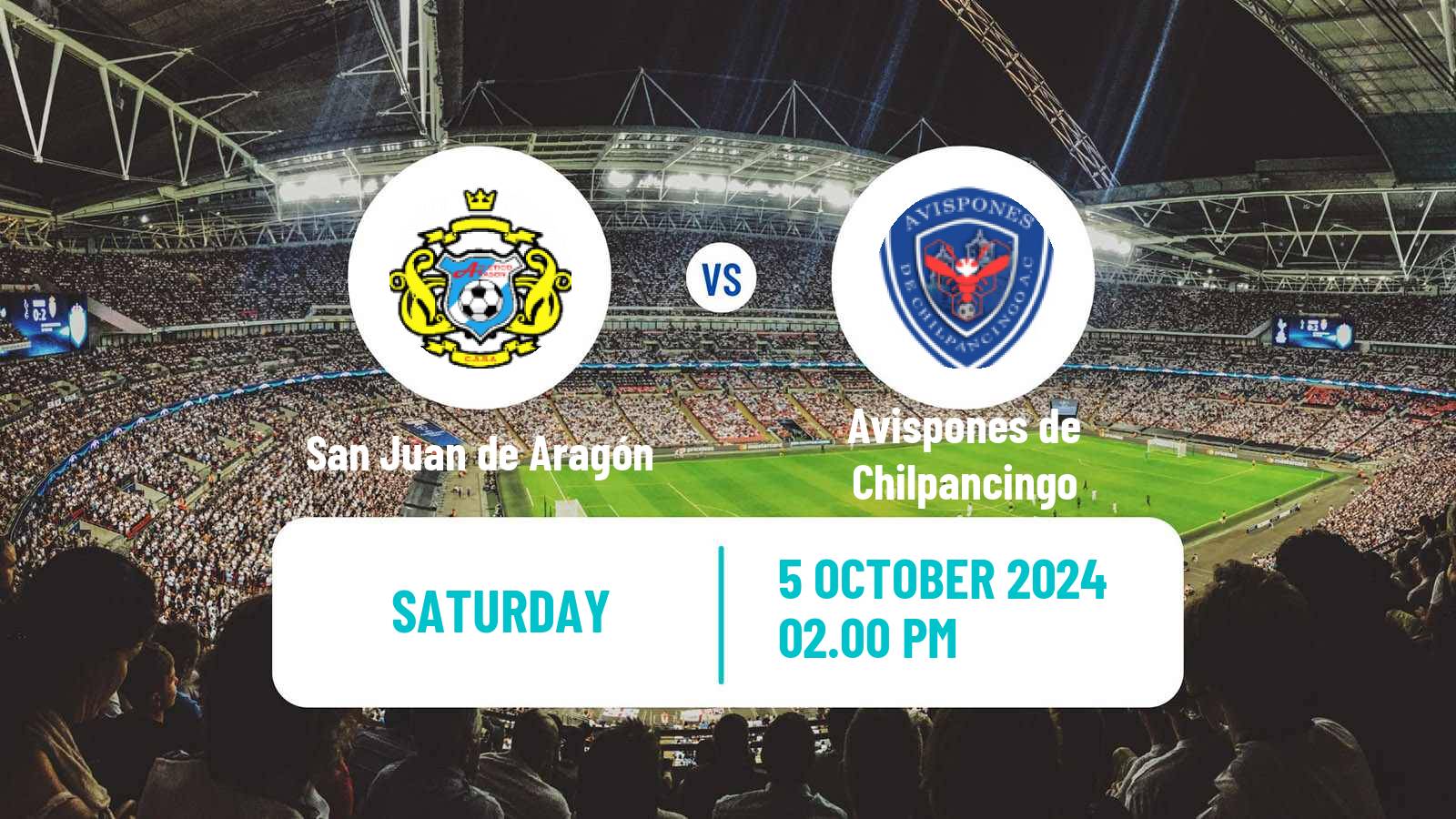 Soccer Mexican Liga Premier Serie A San Juan de Aragón - Avispones de Chilpancingo