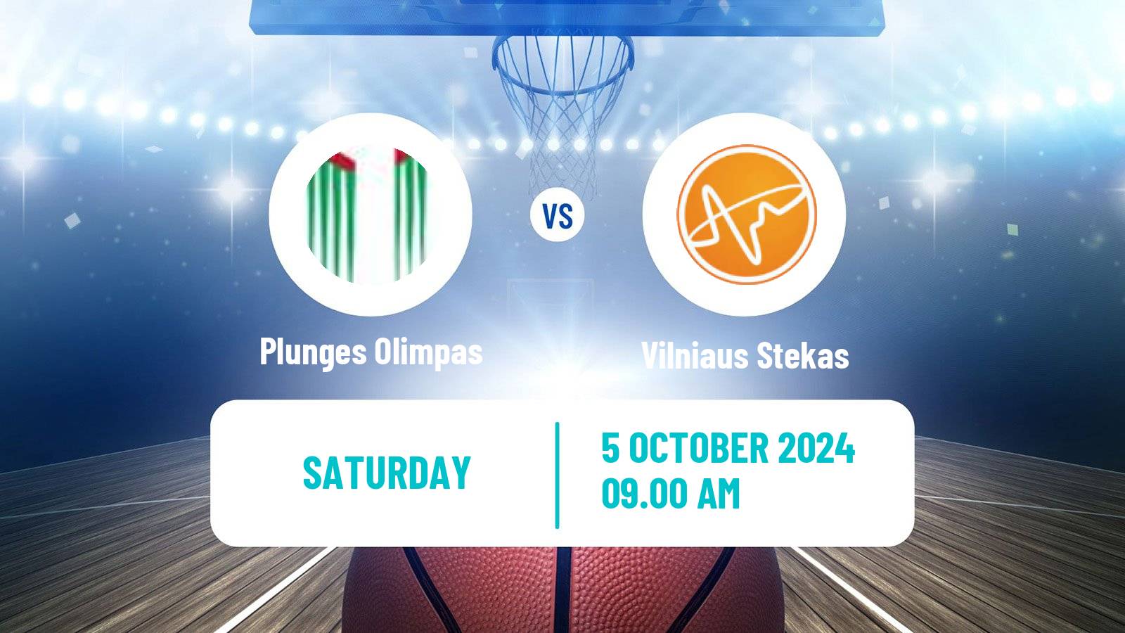 Basketball Lietuvos NKL Plunges Olimpas - Vilniaus Stekas