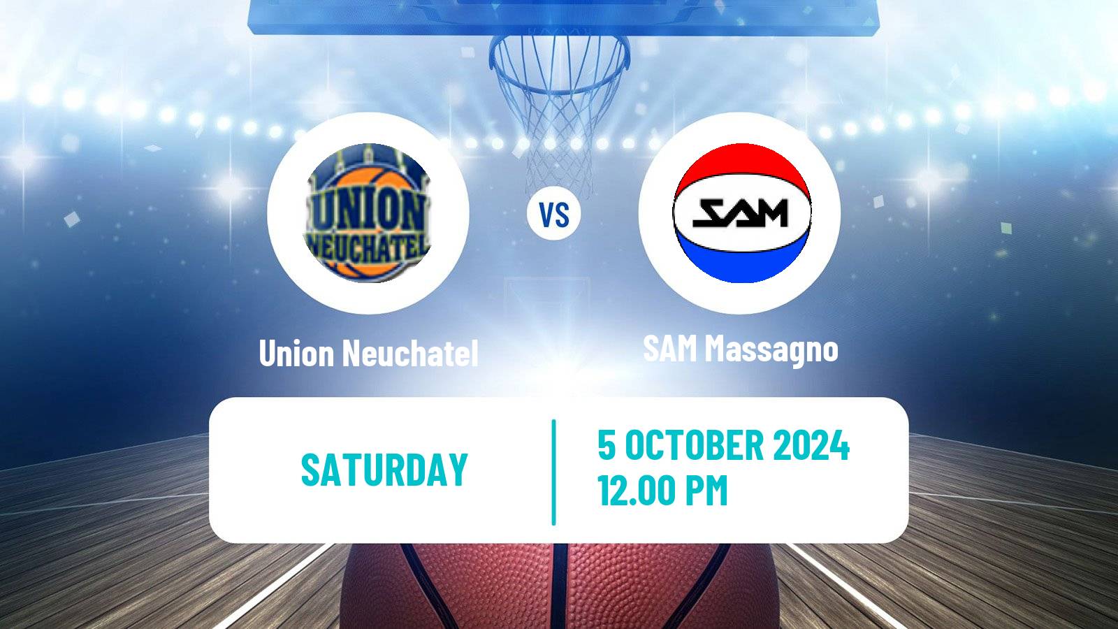 Basketball Swiss SB League Basketball Union Neuchatel - SAM Massagno