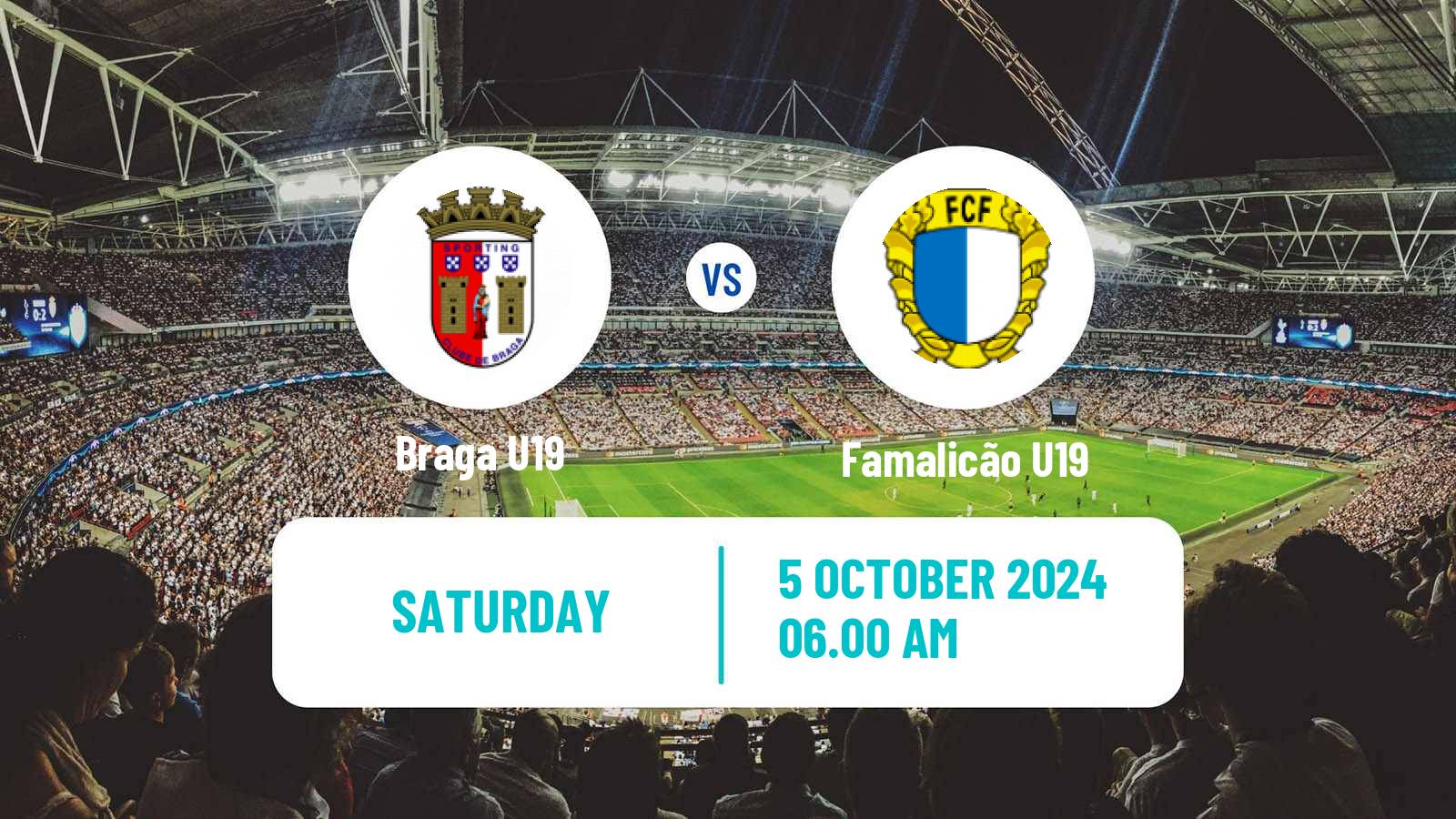 Soccer Portuguese Campeonato Nacional U19 Braga U19 - Famalicão U19