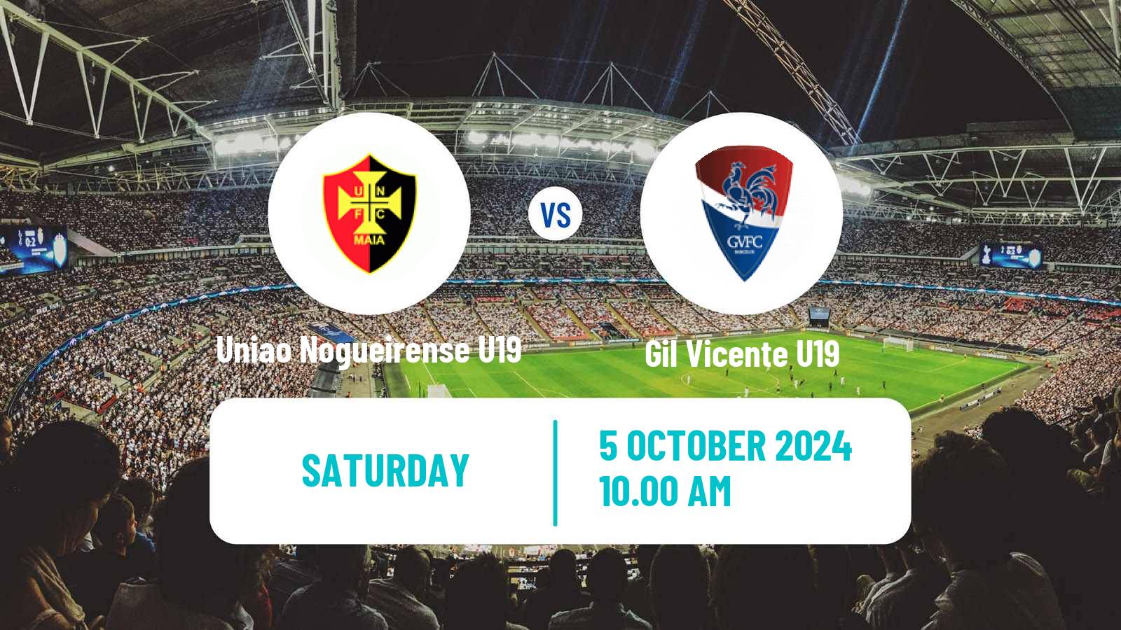 Soccer Portuguese Campeonato Nacional U19 Uniao Nogueirense U19 - Gil Vicente U19