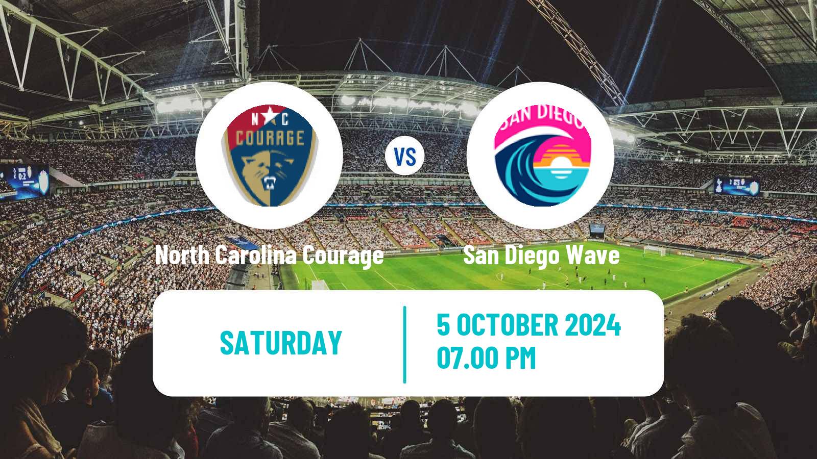 Soccer NWSL North Carolina Courage - San Diego Wave