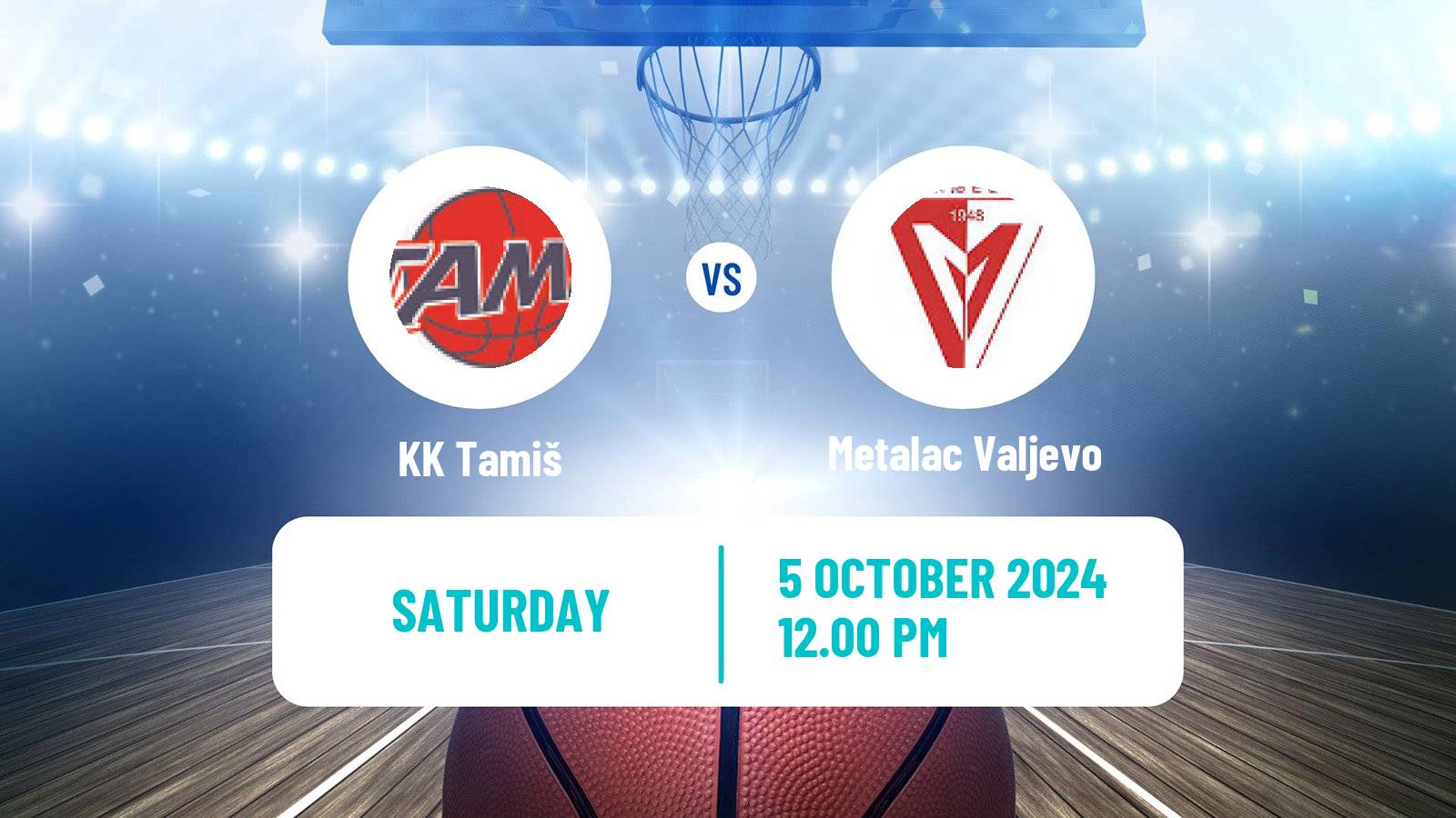 Basketball Serbian First League Basketball Tamiš - Metalac Valjevo