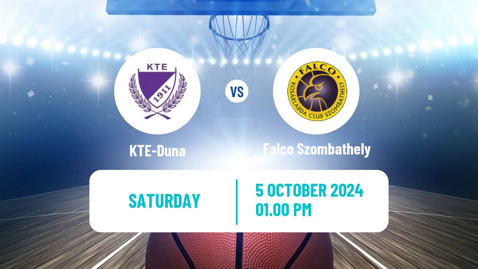 Basketball Hungarian NB I Basketball KTE-Duna - Falco Szombathely