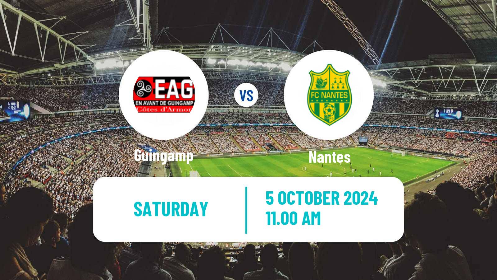 Soccer French Division 1 Women Guingamp - Nantes