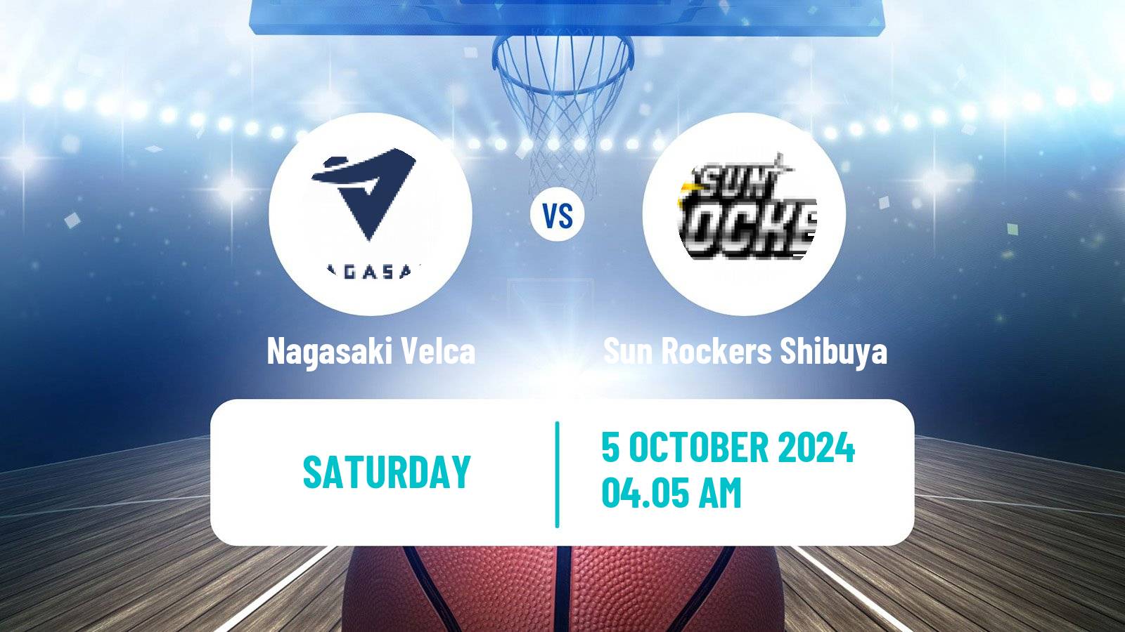 Basketball BJ League Nagasaki Velca - Sun Rockers Shibuya