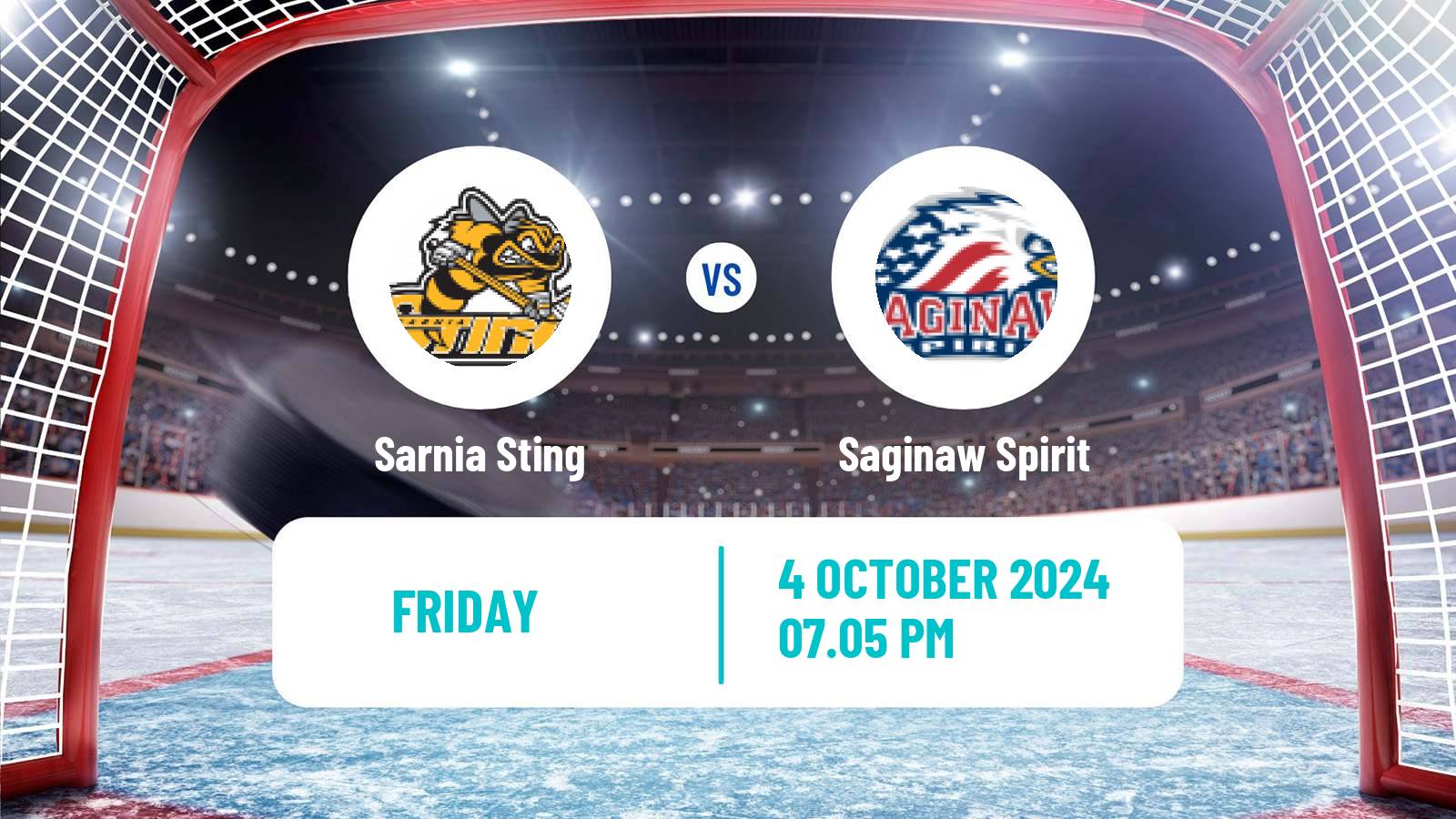 Hockey OHL Sarnia Sting - Saginaw Spirit