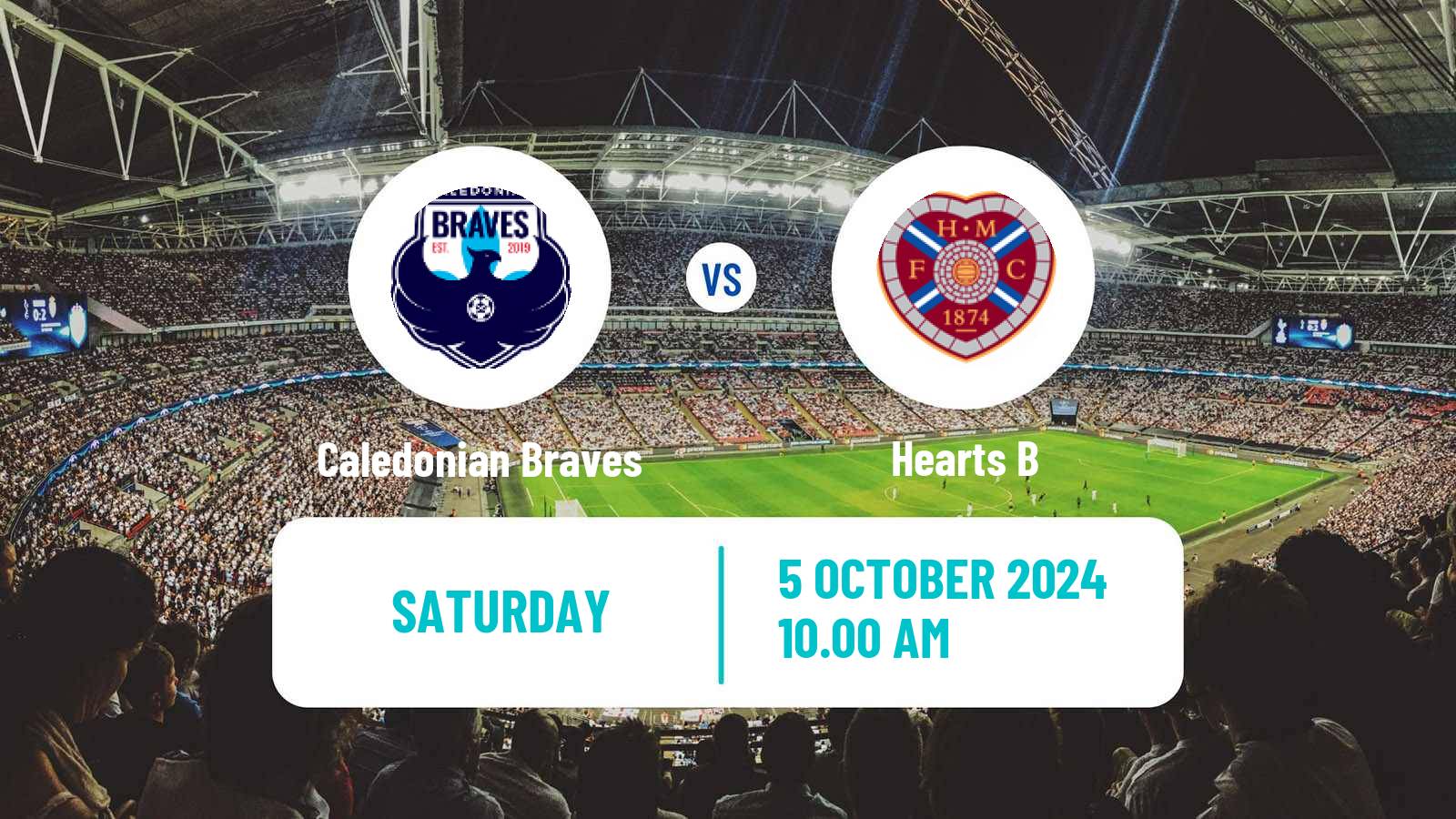 Soccer Scottish Lowland League Caledonian Braves - Hearts B