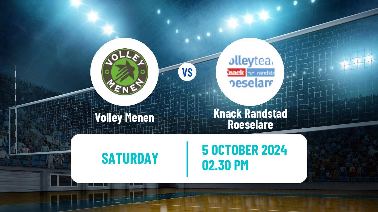 Volleyball Belgian League Volleyball Menen - Knack Randstad Roeselare