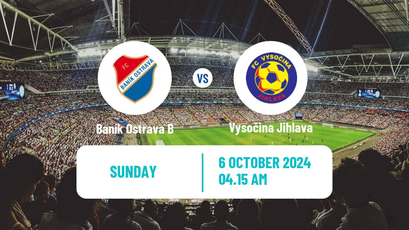 Soccer Czech Division 2 Baník Ostrava B - Vysočina Jihlava