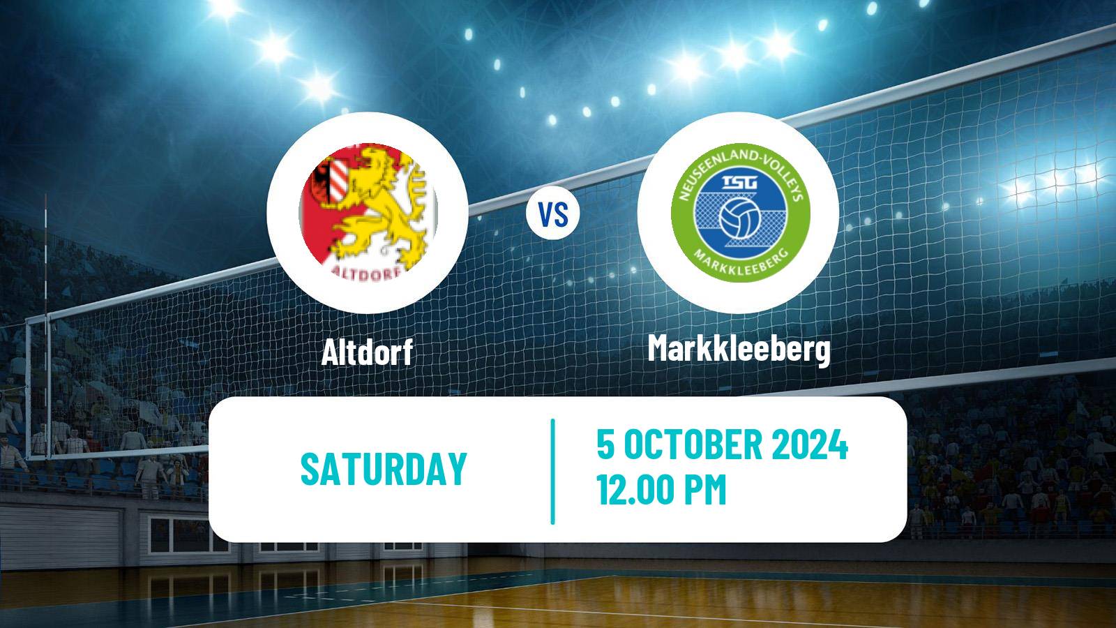 Volleyball German 2 Bundesliga South Volleyball Women Altdorf - Markkleeberg