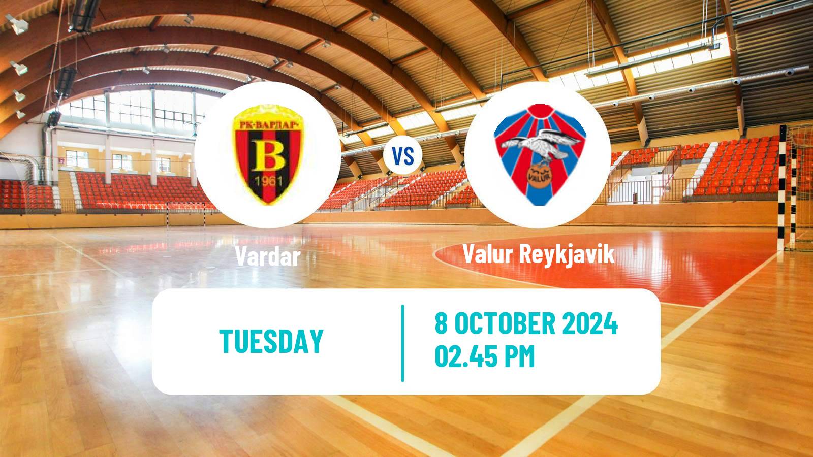 Handball EHF European League Vardar - Valur Reykjavik