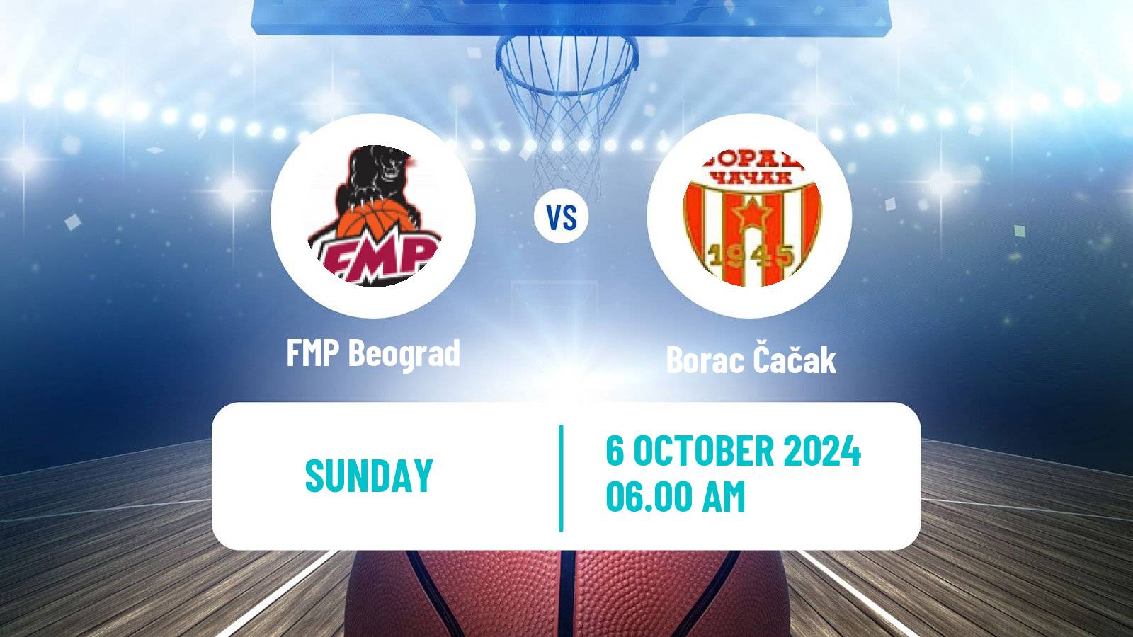 Basketball Adriatic League FMP Beograd - Borac Čačak