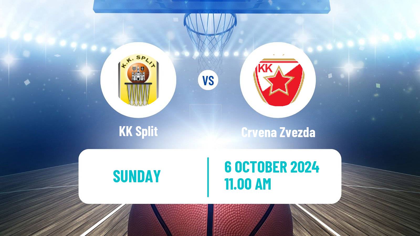 Basketball Adriatic League KK Split - Crvena Zvezda