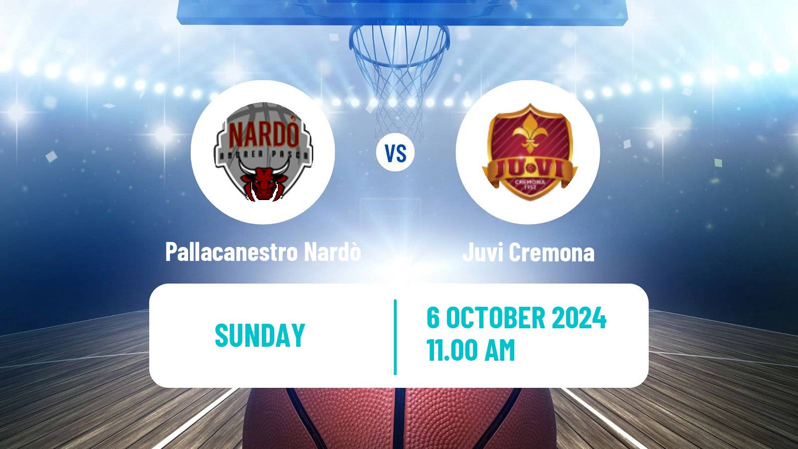 Basketball Italian Serie A2 Basketball Pallacanestro Nardò - Juvi Cremona