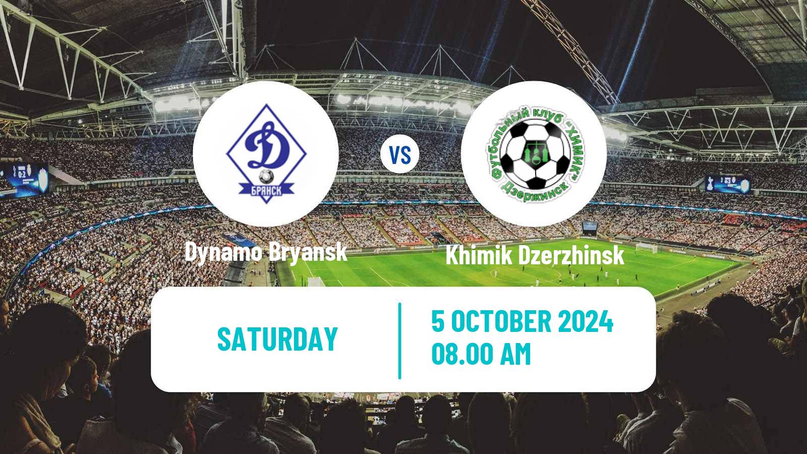 Soccer Russian FNL 2 Division A Silver Dynamo Bryansk - Khimik Dzerzhinsk