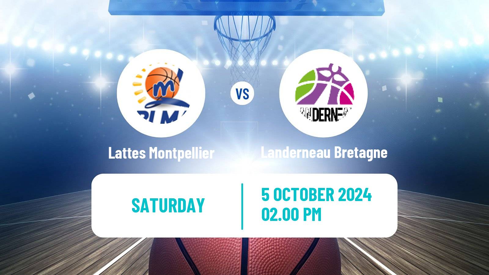 Basketball French LFB Lattes Montpellier - Landerneau Bretagne